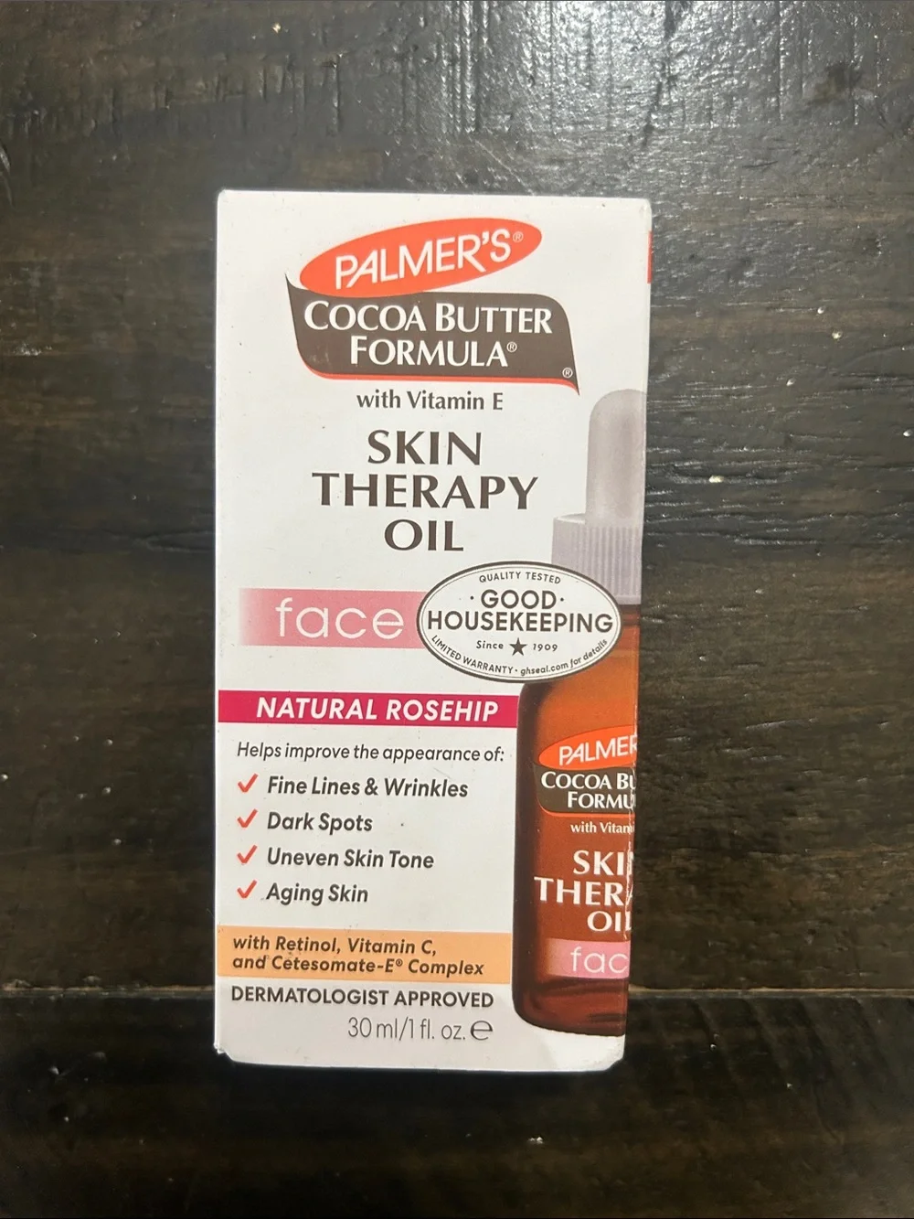 Cocoa Butter Formula Skin Therapy Oil - Natural Rosehip (White/Orange)